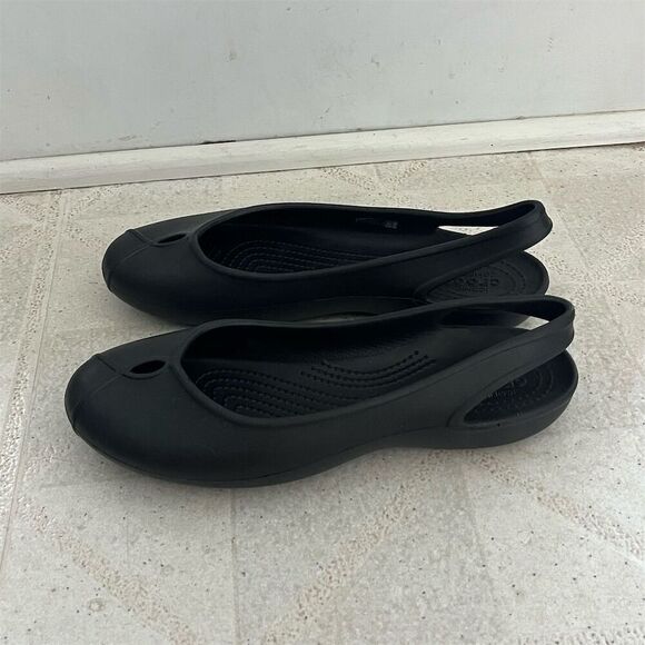 Crocs Olivia II Women's Black Slingback Ballet Flats Size 9 - Picture 4 of 9